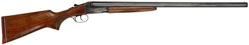 A double barrelled hammerless shot-gun