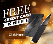 Cool Credit Card Survival Knife Giveaway