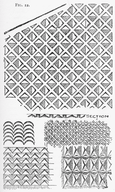 Fig. 12. Chip carving patterns.