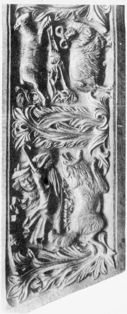 V.Portion of
a Carved Oak PanelThe Sheepfold.