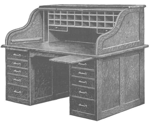 Plans for a roll top desk